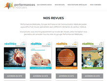 Tablet Screenshot of performances-medicales.com